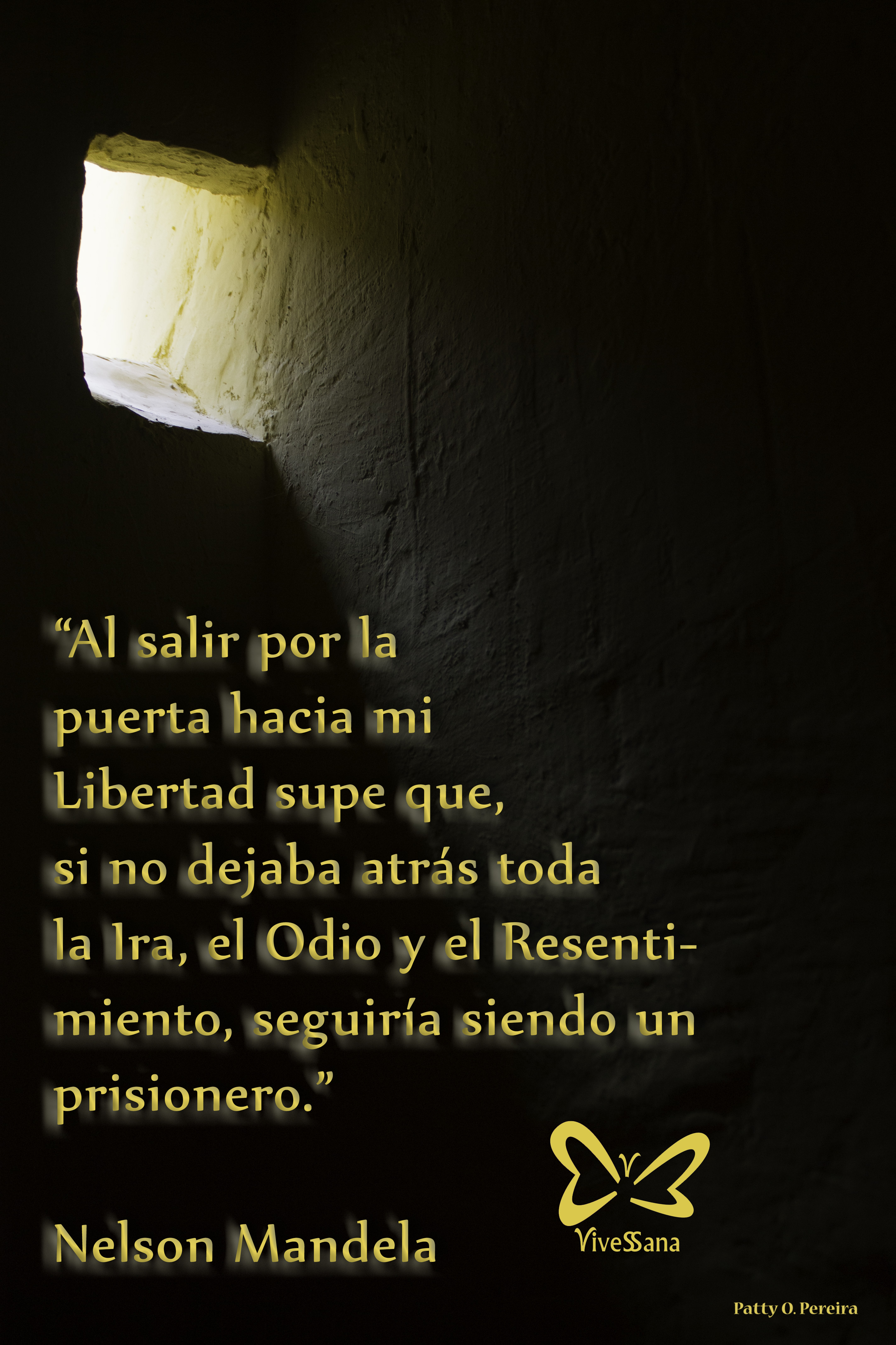 Al salir por la puerta hacia mi libertad supe que, si no dejaba atrás toda la Ira, el Odio y el Resentimiento, seguiría siendo un prisionero.vivessana